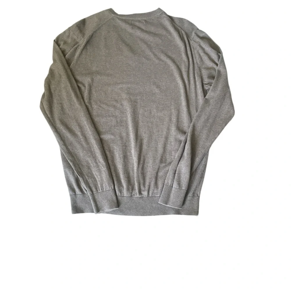 Zara Cashmere Blend Sweater Men's Basic XL V-Neck Brown Classic